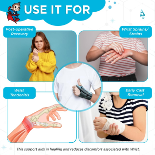 Vissco Wrist Brace Left – Adjustable Left Hand Support