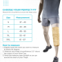 Short knee support brace by Vissco – 14-inch version