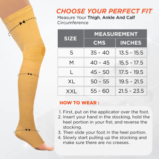 Vissco Medical Compression Stockings | Above Knee Socks
