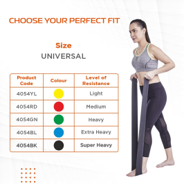 Vissco Activeband Physical Resistance Bands Latex-Free for Safe Resistance Training & Physical Therapy