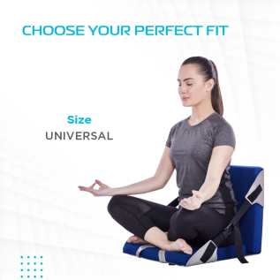 Orthopaedic Back Rest for Yoga – Vissco PC 0118 Lumbar Support Cushion for Pain Relief