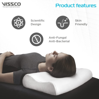 Ergonomic Vissco PC 5303 Memory Foam Pillow