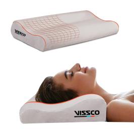 Vissco Cervical Pillow Essential with Orthopaedic Neck Support Pillow