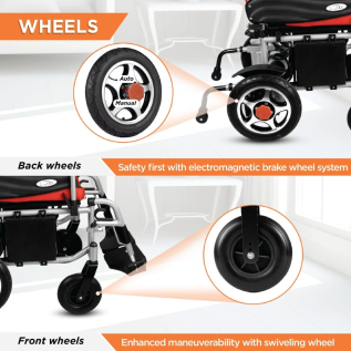 Portable lightweight electric wheelchair for daily use