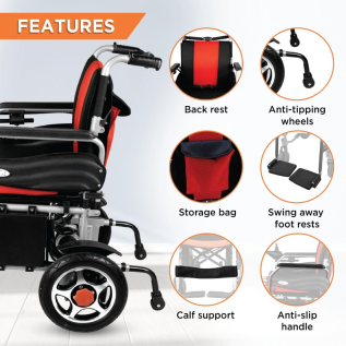 Vissco Zip Lite Power Wheelchair – Lightweight & Portable