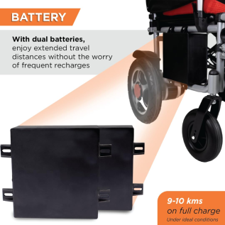 Vissco Zip Lite Power Wheelchair – Lightweight & Portable