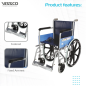 Vissco PC 0912 Classic Wheelchair With Fixed Big Wheel – Comfortable & Durable Design