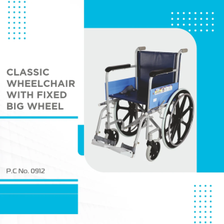 Vissco PC 0912 Classic Wheelchair – Fixed Big Wheel