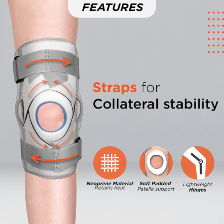 Vissco PC 1404 A Closed Type Knee Support Side View
