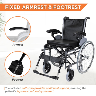 Vissco PC 2938 Imperio Wheelchair – Removable Big Wheels