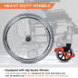 Vissco Imperio Wheelchair with Removable Big Wheels | Lightweight Mag Wheels Design