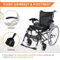 Vissco Imperio Wheelchair with Removable Big Wheels | Lightweight Mag Wheels Design