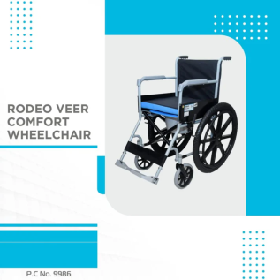 Vissco Rodeo Veer Comfort Wheelchair – Lightweight Folding