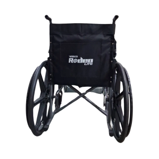 Folded Vissco PC 9983 Rodeo Lite wheelchair for easy transport