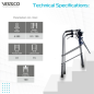 Vissco PC 2941 Dura Step Walker – Adjustable Walking Aid for Safe Mobility