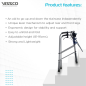 Vissco PC 2941 Dura Step Walker – Adjustable Walking Aid for Safe Mobility
