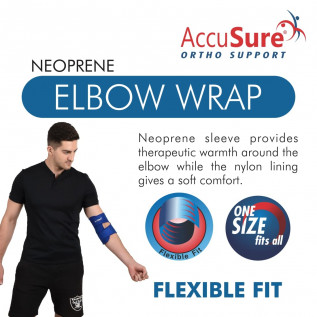 AccuSure Elbow Support Brace, Adjustable Tennis Elbow Support Brace For Men & Women