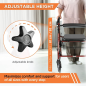 Vissco PC 2924 Dora Rollator with Seat & Basket – Rollator Walker with Seat for Comfort and Convenience