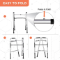 Vissco PC 2903 Dura Lite Walker without Wheels – Lightweight Walker without Wheels for Stable Support