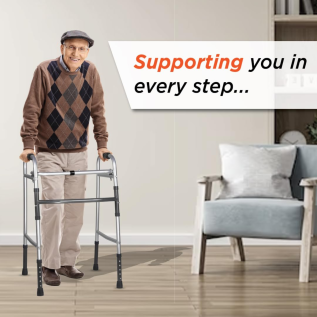 Vissco Dura Lite Walker without Wheels – Lightweight & Stable