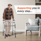 Vissco PC 2903 Dura Lite Walker without Wheels – Lightweight Walker without Wheels for Stable Support