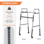 Vissco PC 2904 Dura Lite Walker With Wheels – Lightweight Walker With Wheels for Easy Mobility