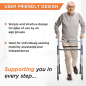 Vissco PC 2904 Dura Lite Walker With Wheels – Lightweight Walker With Wheels for Easy Mobility