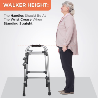 Non-slip tips on Vissco Dura Max Walker for safety