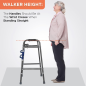 Vissco PC 0934 Medipedic Walker – Double Bar with Centralized Locking | Best Walker for Stability
