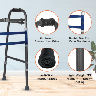 Adjustable Vissco Medipedic Walker for enhanced mobility and support