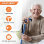 Vissco PC 2911 Avanti Plus T-shape Aluminium Single Stick – Reliable Walking Aid