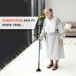 Vissco PC 2908 Avanti Plus T-shape Aluminium Stick with Big Shoe – Stability and Support