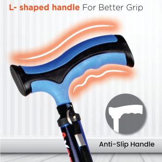 Vissco PC 2908 Avanti Plus T-shape Aluminium Stick – Big Shoe