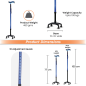 Vissco PC 2909 Avanti Plus T-shape Aluminium Quadripod Stick – Reliable Support Vissco PC 2909 Avanti Plus T-shape Aluminium Quadripod Stick – Reliable Support