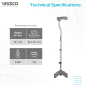 Vissco PC 0907 Avanti L-shape Tripod Stick – Sturdy Support for Stability