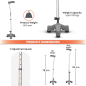Vissco PC 0907 Avanti L-shape Tripod Stick – Sturdy Support for Stability