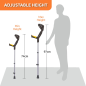 Vissco Astra Plus Elbow Crutch with Height Adjustable Handle – Lightweight Mobility Aid for Comfort & Support