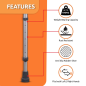 Vissco Astra Plus Elbow Crutch with Height Adjustable Handle – Lightweight Mobility Aid for Comfort & Support