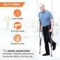 Vissco Astra Under Arm Crutches – Aluminium Adjustable Mobility Aid for Comfort & Support (Pair)