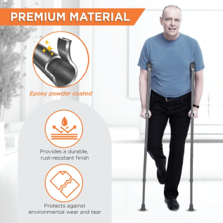 Vissco Astra aluminium crutches for mobility aid users