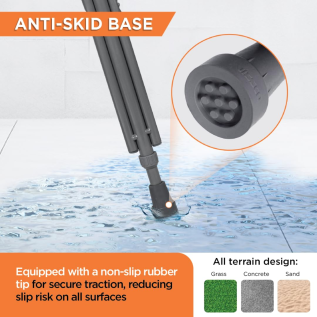 Vissco Astra Under Arm Crutches – Aluminium Adjustable
