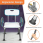 Vissco Comfort Shower Chair – Adjustable Height Bathroom Mobility Aid for Safety & Support