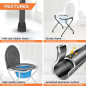 Vissco Comfort Medipedic Commode Plain | Portable Medipedic Commode Chair for Elderly & Patients