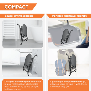 Vissco Comfort Medipedic Commode Plain | Portable Chair