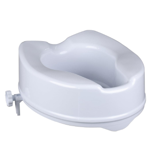Comfortable elevated commode seat for seniors and patients
