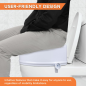 Vissco PC 0945C-6 Inch Elevated Commode Seat – Comfortable Raised Toilet Seat for Elderly & Patients