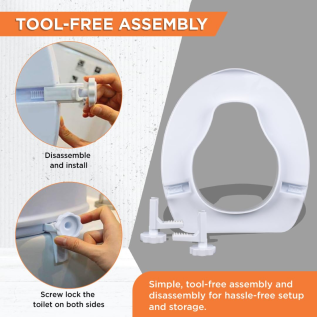 Vissco PC 0945C-6 Inch Elevated Commode Seat – Elderly Aid