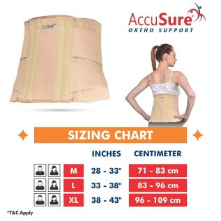 AccuSure Sacro Lumbar Support Belt For Men & Women