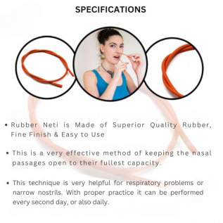 Rubber Catheter for Neti – Soft Jal Neti Tool & Yoga Nasal Cleansing Accessory - Pack of 10 Pcs
