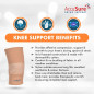 AccuSure Knee Support For Relieves Pain, Support, Uniform Compression, Gym, Sports